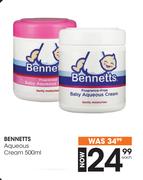 Bennetts Aqueous Cream-500ml Each