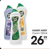 Handy Andy Cream-750ml Each