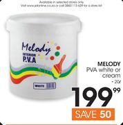 Melody 20Ltr PVA White Or Cream