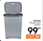 Rattan Mega Linen Basket