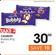 Cadbury Bubbly-2 x 87g