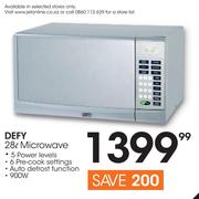 Defy 28Ltr Microwave