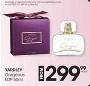 Yardley Gorgeous EDP-50ml Each