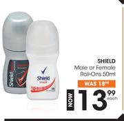 Shield Male Or Female Roll-Ons-50ml Each