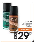 Status Deodorant-200ml Each