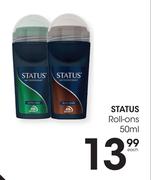 Status Roll Ons-50ml Each