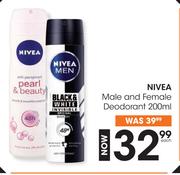 Nivea Male & Female Deodorant-200ml Each