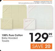 100% Pure Cotton Baby Hooded Towels-Each