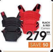 Black & Red Carriers-Each