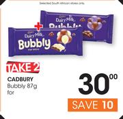 Cadbury Bubbly-2 x 87g