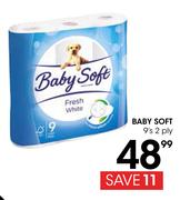 Baby Soft 2 Ply-9's Pack
