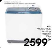KIC 13Kg White Twintub Washing Machine