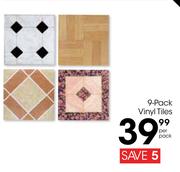 9 Pack Vinyl Tiles-Per Pack