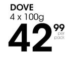 Dove 4x100g-Per Pack