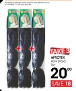 Afrotex Yaki Braids-For 3