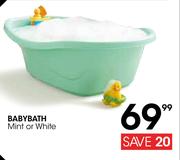 Babybath (Mint Or White)-Each