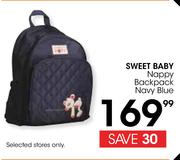Sweet Baby Nappy Backpack (Navy Blue)