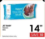 Jet Baby Wipes-80's Pack