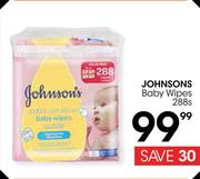 Johnsons Baby Wipes-288's Pack