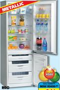KIC Metallic Double Door Fridge-346Ltr