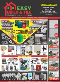 Easy Build & Tile : Bargain Buys (13 October - 06 December 2024)