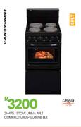 Univa 4 Plate Compact BLK Stove U405-1/U405B 21-475