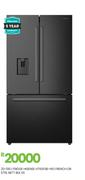 Hisense 575L Nett BLK SS French Door Fridge H760FSB-WD 20-581