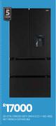 Defy 492L Net French BLK ONYX ECO + WD Fridge DFF440 20-579