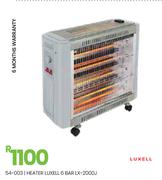 Luxell 6 Bar Heater LX-2000J 54-003