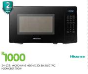 Hisense 20L 700W BLK Electric Microwave H20MOBS11 24-232