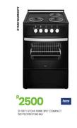 Ferre 3 PLT Compact 501 BLK Stove F5C03E3.T.BG 21-567