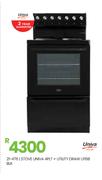 Univa 4 PLT + Utility Draw BLK Stove U116B 21-476
