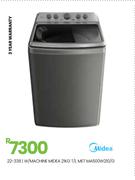 Midea 21Kg T/L MET W/Machine MA500W210/G 22-338