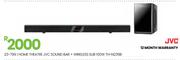 JVC Sound Bar + Wireless Sub 100W Home Theatre TH-N239B 