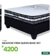 Restonic Meadow Firm Queen Base Set 7-433