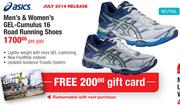 Asics Men's & Women's Gel-Cumuius 16 Road Running Shoes-Per Pair