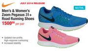 Nike Men's & Women's Zoom Pegasus 31+ Road Running Shoes-Per Pair