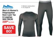Capestorm Men's & Women's Polypropylene Base Layer Top & Leggings-Per Item