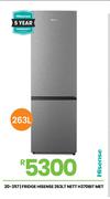 Hisense 263L Nett Met Fridge H370BIT 20-357
