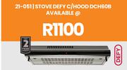 Defy Cooker Hood Stove DCH60B 21-051