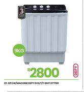 Defy 9Kg T/T WHT Washing Machine DTT169 22-321