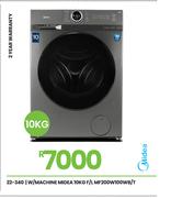 Midea 10Kg F/L Washing Maching MF200W100WB/T 22-340