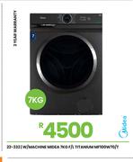 Midea 7Kg F/L Titanium Washing Machine MF100W70/T 22-332