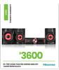 Hisense 800W Black Home Theatre Mini HiFi HA650 23-798