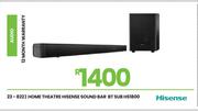 Hisense BT Sub Home Theatre Sound Bar HS1800 23-822