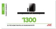 JVC Home Theatre Sound Bar BY370 23-753