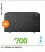 Midea 20Lt Met Black Microwave  24-246