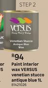 Versus Venetian Stucco Antique Blue Interior Wax Paint-1L