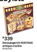 Heritage Antique Crackle Decoupage Kit