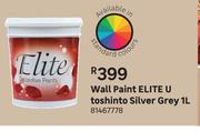 Elite U Toshinto Silver Grey Wall Paint-1L